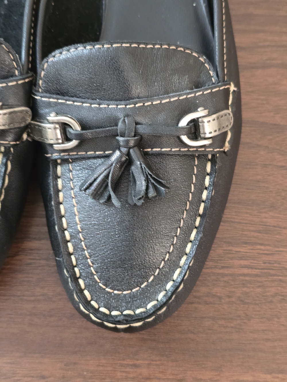 Mootsies Tootsies Men’s Black Tassel Loafer Mules - Picture 3 of 8
